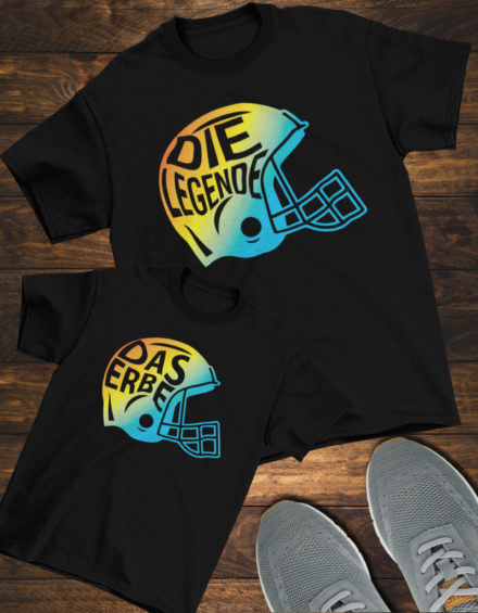 "DIE LEGENDE/ DAS ERBE" - Paare Partnerlook ("Vater&Sohn") - 2 Tshirts