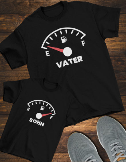 "VATER/SOHN FUEL" - Paare Partnerlook ("Vater&Sohn") - 2 Tshirts