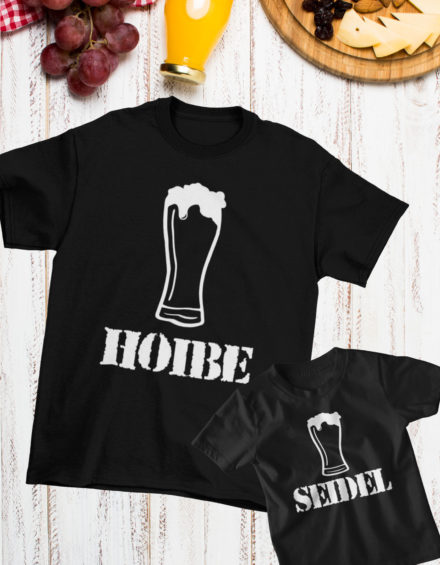 "HOIBE/SEIDEL" - Paare Partnerlook ("Vater& Sohn") - 2 Tshirts