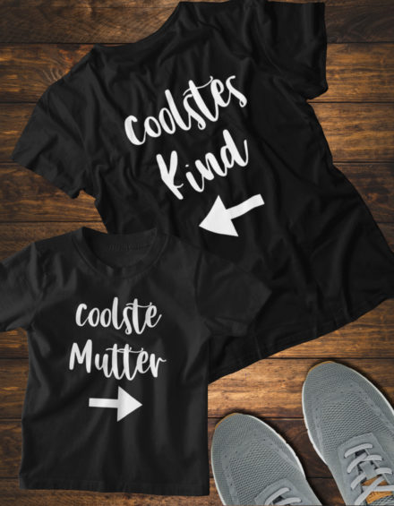 "COOLSTES KIND ARROW/COOLSTE MUTTER ARROW" - Paare Partnerlook ("Mutter&Sohn") - 2 Tshirts