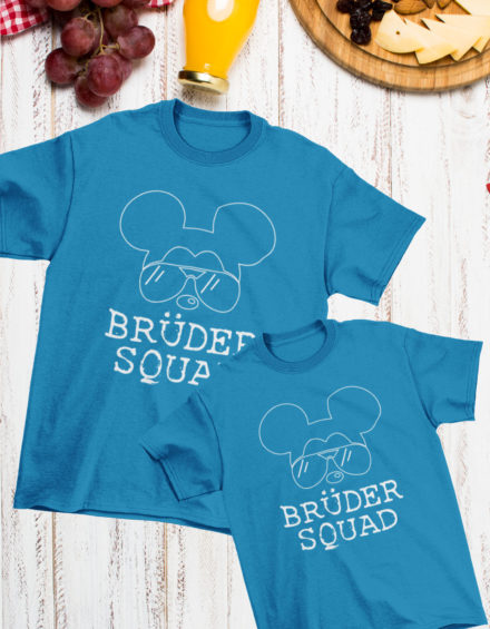 "BRÜDER SQUAD" - Paare Partnerlook ("Brüder&Brüder") - 2 Tshirts