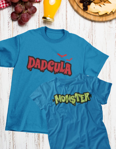 "DADCULA/MOMSTER" - Paare Partnerlook ("Eltern") - 2 Tshirts