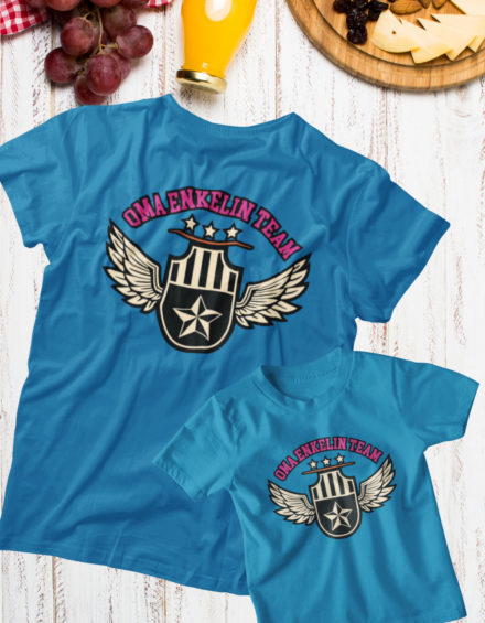 "OMA ENKELIN TEAM" - Paare Partnerlook ("Oma&Enkelin")-2 Tshirts
