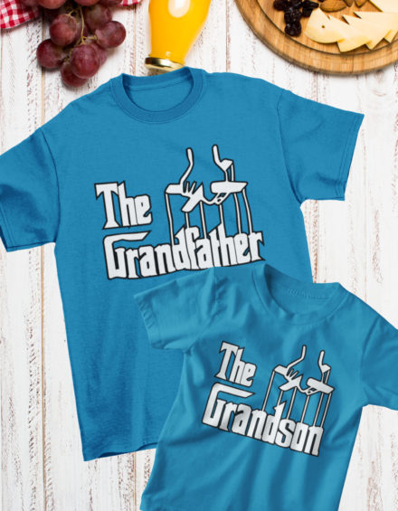 "THE GRANDFATHER-THE GRANDSON" - Paare Partnerlook ("Opa&Enkel")-2 Tshirts