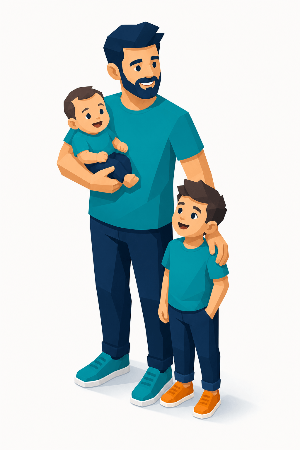Partnerlook Vater und Kind – abgestimmte T-Shirts für Papa und Sohn, Tochter oder Baby